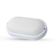 Светильник светодиодный ЖКХ 12Вт 220В IP65 влагозащ. с датчиком движения овал LBF-0401S C01 Ultraflash 15352