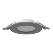 Светильник светодиодный DL-01 Slim 100мм 10Вт 4000К 120x37мм IP65/40 круглый встраив. с опаловым рассеив. RAL7045 сер. муар VARTON V1-RF-70011-10000-6501040