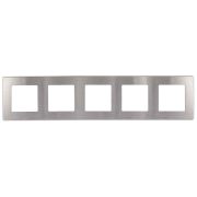 Рамка 5-м 12-5105-03 сатин алюм. Эра Б0052541