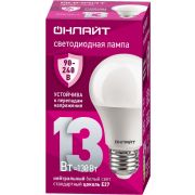 Лампа светодиодная 90 401 OLL-A60-13-230-4K-E27 (PRO 90-240В) ОНЛАЙТ 90401