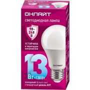 Лампа светодиодная 90 402 OLL-A60-13-230-6.5K-E27 (PRO 90-240В) ОНЛАЙТ 90402