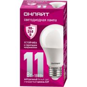 Лампа светодиодная 90 399 OLL-A55-11-230-4K-E27 (PRO 90-240В) ОНЛАЙТ 90399