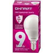 Лампа светодиодная 90 421 OLL-G45-9-230-4K-E14-FR (PRO 90-240В) ОНЛАЙТ 90421
