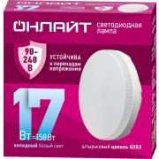 Лампа светодиодная 90 432 OLL-GX53-17-230-6.5K (PRO 90-240В) ОНЛАЙТ 90432