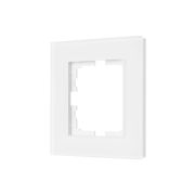 Рамка 1-местн. гориз. VESNA стекло бел. матов. LEZARD 742-5380-146