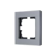 Рамка 1-местн. гориз. VESNA стекло асфальт матов. LEZARD 742-M6980-146