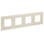 Рамка 4-м SKANDY SK-F24B стекло беж. IEK SK-M42-G-K10