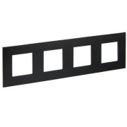 Рамка 4-м SKANDY SK-F34Bl металл черн. IEK SK-M42-M-K02