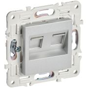 Розетка компьютерная двойн. RJ45 кат.5E SKANDY SK-K03S серебр. IEK SK-K20-1-K23