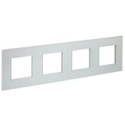 Рамка 4-м SKANDY SK-F34S металл серебр. IEK SK-M42-M-K23
