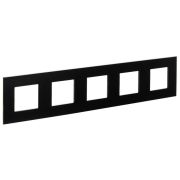 Рамка 5-м SKANDY SK-F35Bl металл черн. IEK SK-M52-M-K02