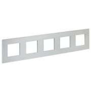 Рамка 5-м SKANDY SK-F35S металл серебр. IEK SK-M52-M-K23