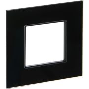 Рамка 1-м SKANDY SK-F21Bl стекло черн. IEK SK-M12-G-K02