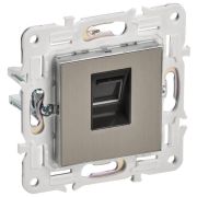 Розетка компьютерная RJ45 кат.5E SKANDY SK-K01N никель IEK SK-K10-1-K50