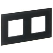 Рамка 2-м SKANDY SK-F22G стекло графит IEK SK-M22-G-K53