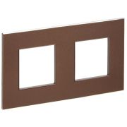 Рамка 2-м SKANDY SK-F32Br металл шоколад IEK SK-M22-M-K30