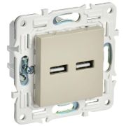 Розетка USB A+A 3.1А SKANDY SK-R15B беж. IEK SK-U21-D31-K10