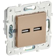 Розетка USB A+A 3.1А SKANDY SK-R15Sa песочн. IEK SK-U21-D31-K98