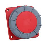 Розетка фланцевая наклонная 445 125А 6h 380AC 3P+PE+N IP67 КЭАЗ 332745