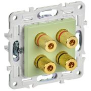 Аудиорозетка 4-м SKANDY SK-A01G мятный IEK SK-S40-K06
