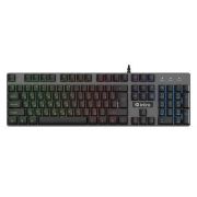 Клавиатура KG480 игровая проводная металл. с подсветкой черн. Intro Б0060192