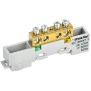 Шина PE «земля» неизол. на универс. держ. 8х12-4-Ж TEKFOR IEK TF-NN20-04-DL-K05