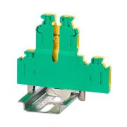 Клемма заземления двухуровневая винтовой зажим 4 точки подключения 4кв.мм DKC KRUKB-5-PE