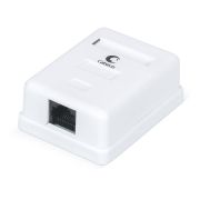 Розетка компьютерная одинарная внешняя WS-8P8C-Cat.6-1 RJ-45(8P8C) кат.6 Dual IDC Cabeus 7481c