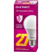 Лампа светодиодная 90 535 OLL-A60-27-230-2.7К-E27 PRO 90-240В ОНЛАЙТ 90535