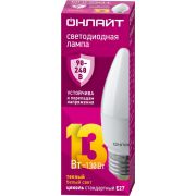 Лампа светодиодная 90 540 OLL-C37-13-230-2.7К-E27-FR PRO 90-240В ОНЛАЙТ 90540