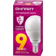 Лампа светодиодная 90 542 OLL-G45-9-230-2.7К-E14-FR PRO 90-240В ОНЛАЙТ 90542
