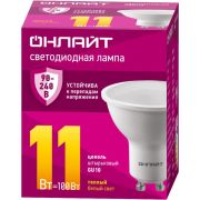 Лампа светодиодная 90 546 OLL-PAR16-11-230-3К-GU10 PRO 90-240В ОНЛАЙТ 90546