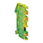 Колодка клеммная пружинная 2.5 Push-in 3 вывода земля EKF PIT-2.5-3-pe