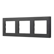 Рамка алюминиевая FRM-PRESTO-ALS-3-BK Arlight 043857