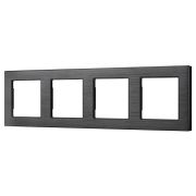 Рамка алюминиевая FRM-PRESTO-ALS-4-BK Arlight 043862