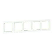 Рамка 5-м Стокгольм бел. с линией цвета зел. EKF EXM-G-306-20