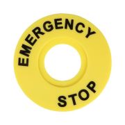 Бирка «Стоп» OptiSignal Compact D22 круглая 90мм (EMERGENCY STOP) С7-MH2290 ZBY8330 КЭАЗ 362222