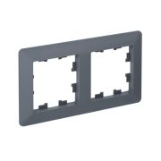 Рамка 2-м AtlasDesign Air грифель/дым. черн. SE ATN220702