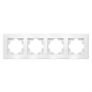 Рамка 4-м Афина стеклянная бел. UNIVersal 2245