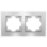 Рамка 2-м Афина стеклянная серебр. UNIVersal 2267
