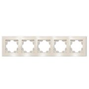 Рамка 5-м Афина стеклянная сл. кость (ivory) UNIVersal 2276