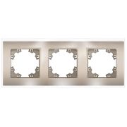 Рамка 3-м Афина стеклянная шампань UNIVersal 2280