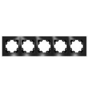 Рамка 5-м Афина стеклянная графит UNIVersal 2258