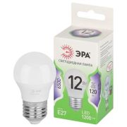 Лампа светодиодная GREEN LINE P45-12W-865-E27 GL 12Вт шар 6500К свет холод. E27 Эра Б0067052