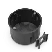 Коробка установочная 68х47 двухкомпонентн. для сплошных стен черн. Промрукав 60-0710-9005СП