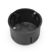 Коробка установочная 68х47 двухкомпонентн. для сплошных стен черн. Промрукав 60-0710-9005См