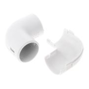 Соединитель угловой 90град. d20мм разборный бел. Промрукав PR13.02451