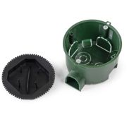 Коробка установочная безгалогенная (HF) 68х45 с саморезами и крышкой Промрукав 80-0560СКм