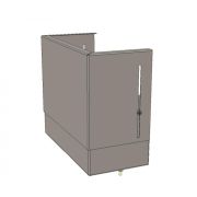 Цоколь верхний с компенсатором (ВхШхГ) 410х300х150мм Basic | uerm-slide-410 | EKF