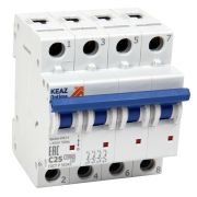 Выключатель автоматический четырехполюсный OptiDin BM63-4C25-10-УХЛ3 | 262857 | КЭАЗ